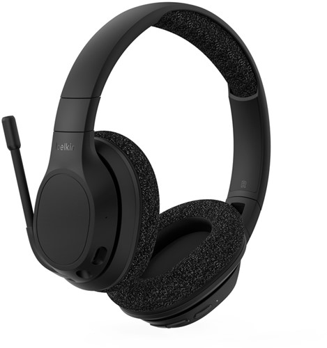 Belkin SoundForm Adapt Headset Bedraad en draadloos Hoofdband Oproepen/muziek USB Type-C Bluetooth Zwart