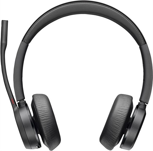 POLY Voyager 4320 UC stereo USB-A-headset + BT700 USB-A-adapter + oplaadstandaard