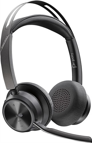 POLY Voyager Focus 2 Microsoft Teams Certified USB-C-C Headset +USB-C/A Adapter-2