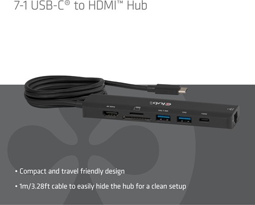 CLUB3D 7-1 USB-C® naar HDMI™-hub-2
