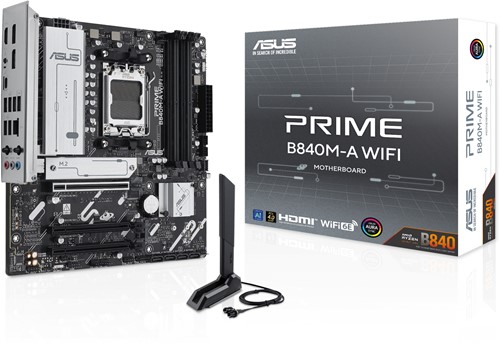 ASUS PRIME B840M-A WIFI AMD B840 Socket AM5 micro ATX