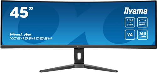 iiyama G-MASTER 45"LCD Curved Bus. UWQHD computer monitor 114,3 cm (45") 5120 x 1440 Pixels Dual QHD LED Zwart