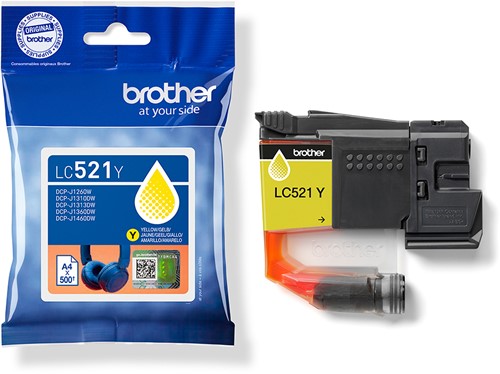 Brother LC521Y inktcartridge 1 stuk(s) Origineel Geel-3