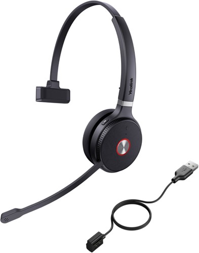 Yealink WHM621 Headset Draadloos Hoofdband Kantoor/callcenter Zwart