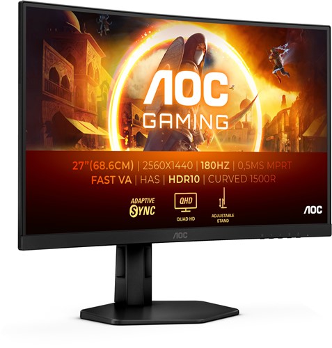 AOC G4 CQ27G4X computer monitor 68,6 cm (27") 2560 x 1440 Pixels Quad HD LCD Zwart