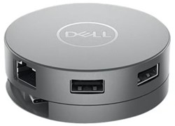 Dell Mobile Adapter DA310 - Multiport adapter - USB-C - VGA, HDMI, DP, USB-C - 1GbE