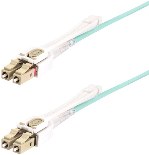 StarTech.com 10m LC naar LC (UPC) OM4 Multimode Glasvezelkabel met Push-Pull Tabs, 50/125µm, 100G Netwerken, Buigbestendig, Low Insertion Loss, LSZH Fiber Patchkabel