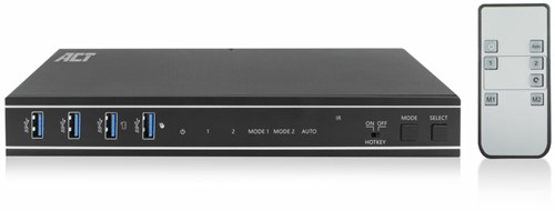 ACT AC7914 KVM-switch Zwart