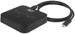 ACT AC1502 basisstation voor opslagstations USB 3.2 Gen 2 (3.1 Gen 2) Type-C Zwart