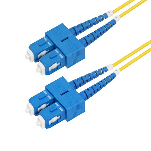 StarTech.com 10m SC naar SC (UPC) OS2 Single Mode Duplex Glasvezel Kabel, 9/125µm, Laser Optimized, 40G/100G, Flexibel Buigen, Low Insertion Loss, LSZH Fiber Patchkabel