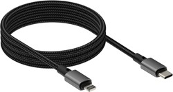 Vision TC 1MLTGMAG/BL Lightning-kabel 1 m Zwart