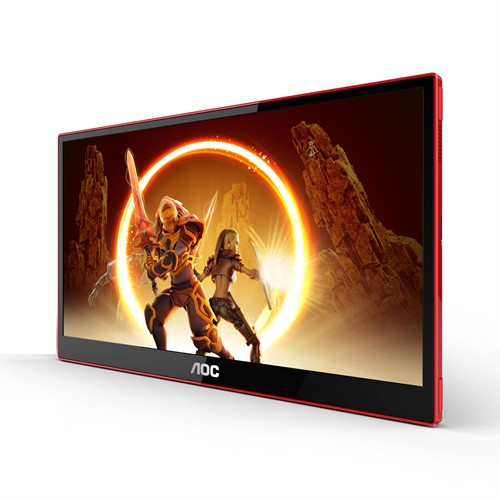 AOC 16G3 computer monitor 39,6 cm (15.6") 1920 x 1080 Pixels Zwart, Rood-3