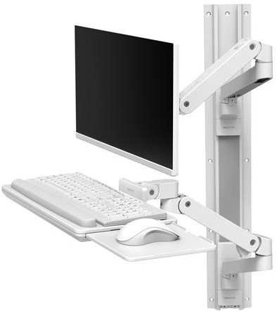 Ergotron LX Series 45-696-290 flat panel bureau steun 86,4 cm (34") Muur Wit