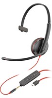 POLY Blackwire C3215 mono headset + draagtas (bulk)