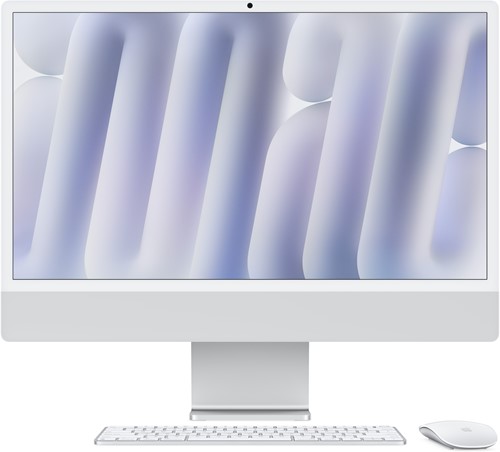 Apple iMac Apple M M4 59,7 cm (23.5") 4480 x 2520 Pixels Alles-in-één-pc 16 GB 512 GB SSD macOS Sequoia Wi-Fi 6E (802.11ax) Zilver