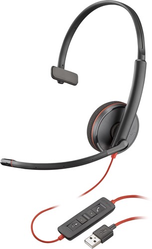 POLY Blackwire 3210 Monaural USB-A Headset