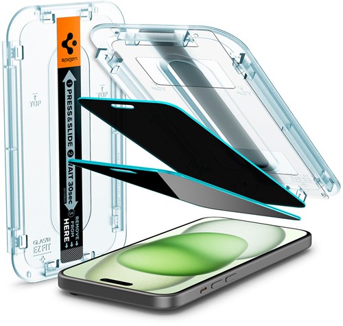 Spigen AGL06885 scherm- & rugbeschermer voor mobiele telefoons Doorzichtige schermbeschermer Apple 2 stuk(s)