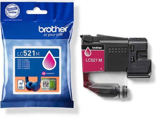 Brother LC521M inktcartridge 1 stuk(s) Origineel Magenta-2
