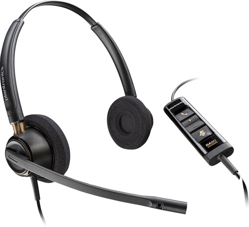 POLY EncorePro 525 Microsoft Teams Certified Stereo met USB-A Headset