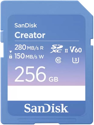 SanDisk Creator 256 GB SDXC UHS-II Klasse 10