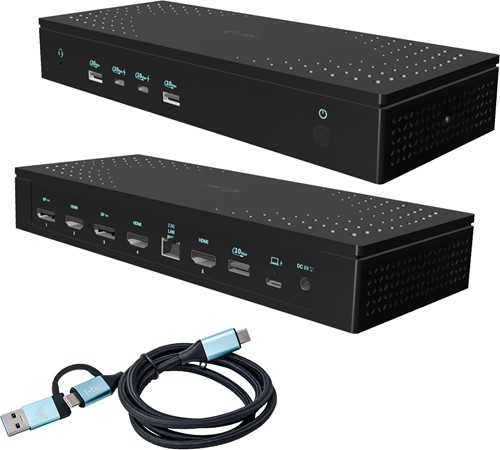 i-tec Universal 5x 4K/60Hz Display Docking Station + Power Delivery 100W