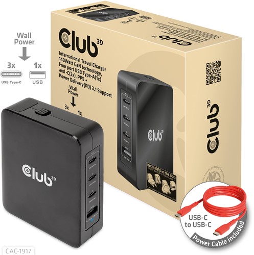 CLUB3D CAC-1917 power supply unit 140 W