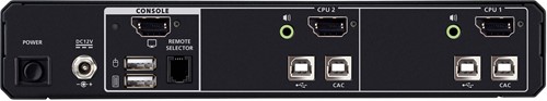 ATEN 2-poorts USB 5K DisplayPort/HDMI universele beveiligde KVM-switch met CAC (PSD PP v4.0-compatibel)-3