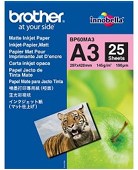 Brother BP60MA3 Inkjet Paper papier voor inkjetprinter A3 (297x420 mm) Mat 25 vel Wit