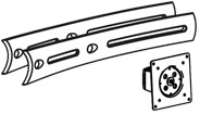 Ergotron DS100 Crossbar Extender, Short