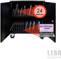 De Charging Cart Leba NoteCart Flex 24 2.0 USB-C 12 watt laptopkar-2