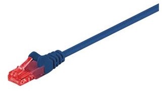 Cat.6 u/UTP-patchkabel, CCA, blauw, 3,0 m