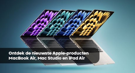 Ontdek de nieuwste Apple-producten: MacBook Air, Mac Studio en iPad Air