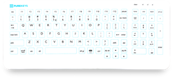Purekeys Medisch Toetsenbord Compact IP66
