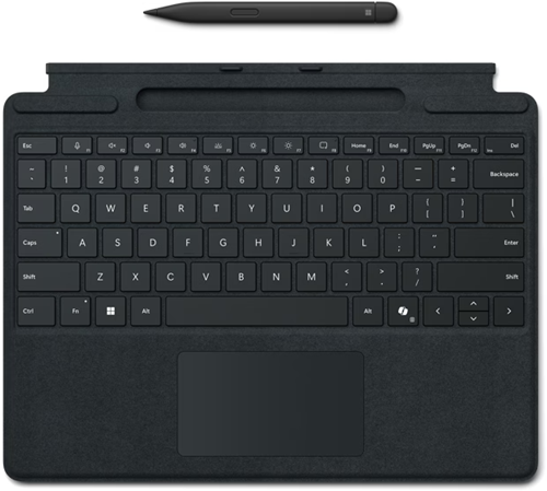 Surface Pro-toetsenbord met Slim Pen Zwart